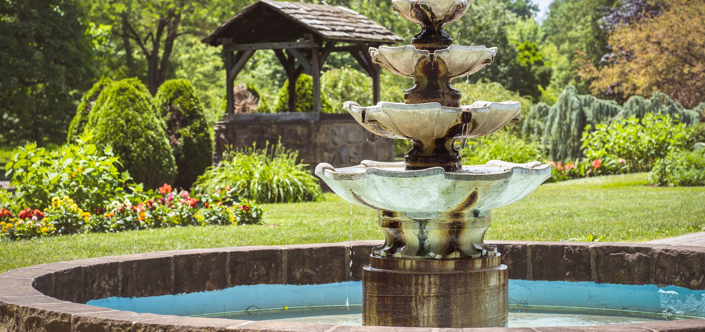 Allentown PA fountain in a oark